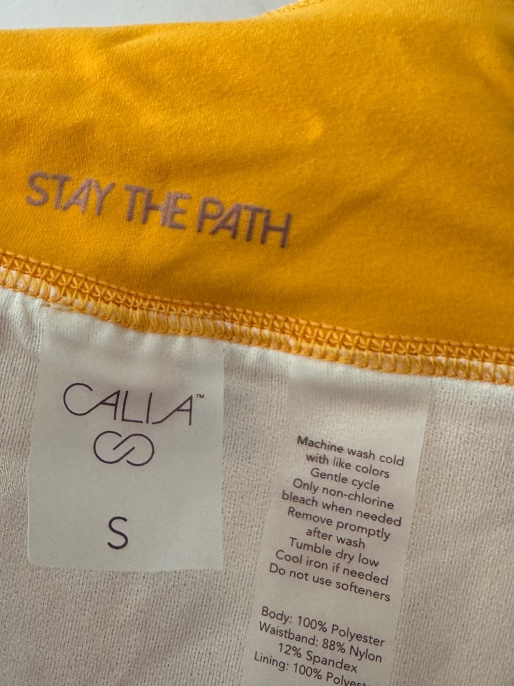 CALIA‎ by Carrie Underwood Yellow Kick It Up Shorts - Picture 5 of 6